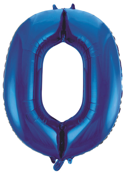 Giant Blue 86cm Helium Balloon Numbers