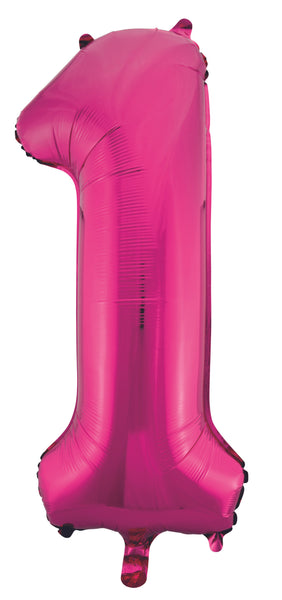 Giant Pink 86cm Helium Balloon Numbers