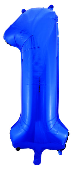 Giant Blue 86cm Helium Balloon Numbers