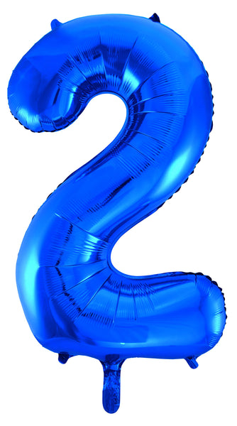 Giant Blue 86cm Helium Balloon Numbers