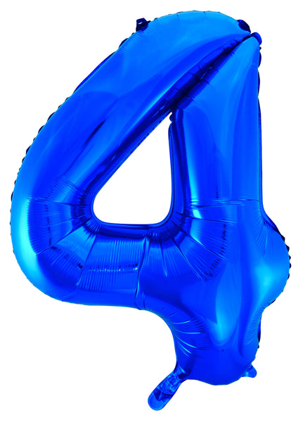 Giant Blue 86cm Helium Balloon Numbers