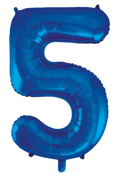 Giant Blue 86cm Helium Balloon Numbers