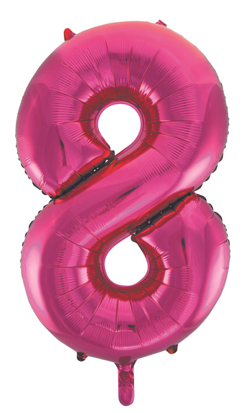 Giant Pink 86cm Helium Balloon Numbers