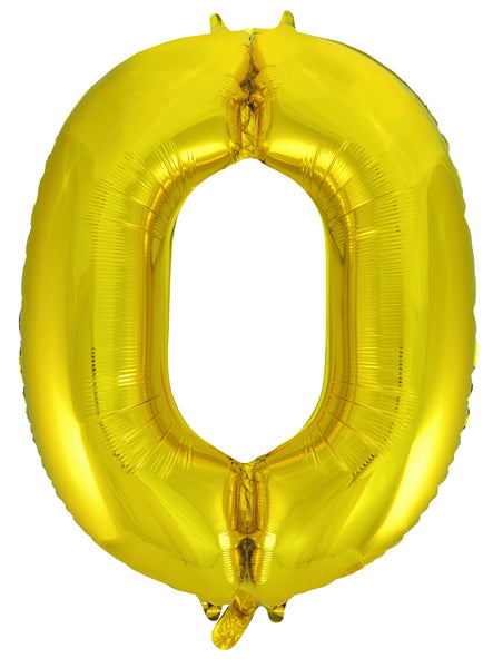 Giant Gold 86cm Helium Balloon Letters & Numbers