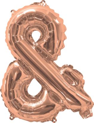 Giant Rose Gold 86cm Helium Balloon Letters & Numbers