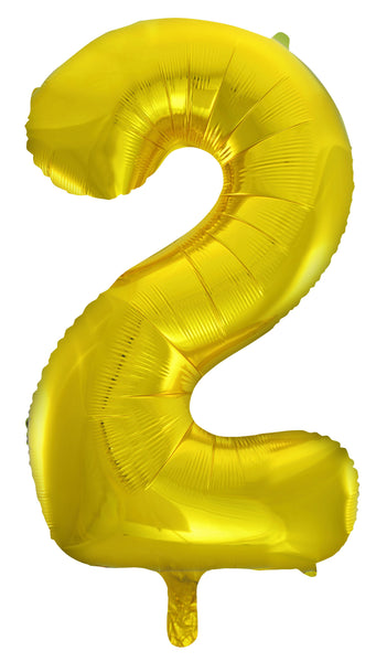 Giant Gold 86cm Helium Balloon Letters & Numbers