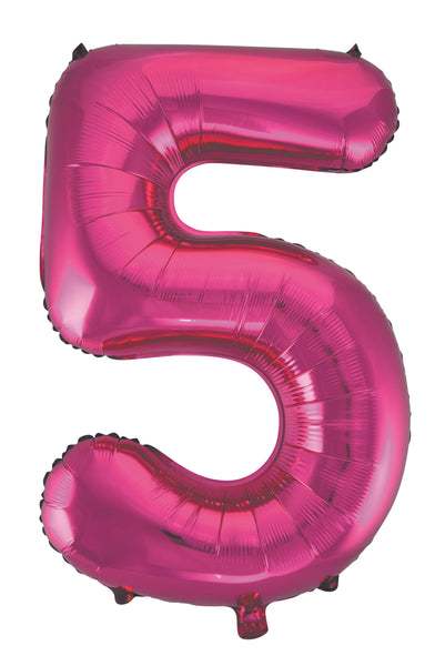 Giant Pink 86cm Helium Balloon Letters & Numbers