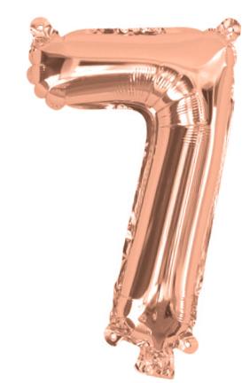 Giant Rose Gold 86cm Helium Balloon Letters & Numbers