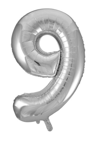 Giant Silver 86cm Helium Balloon Letters & Numbers