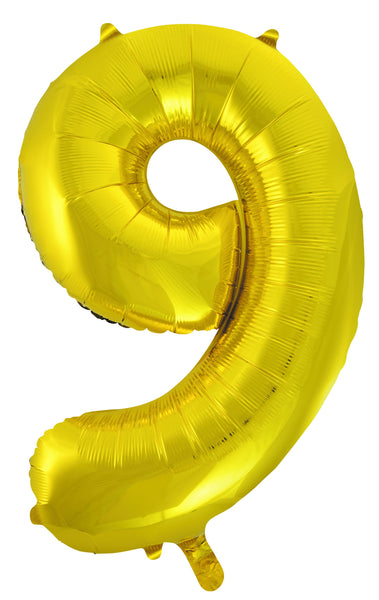 Giant Gold 86cm Helium Balloon Letters & Numbers