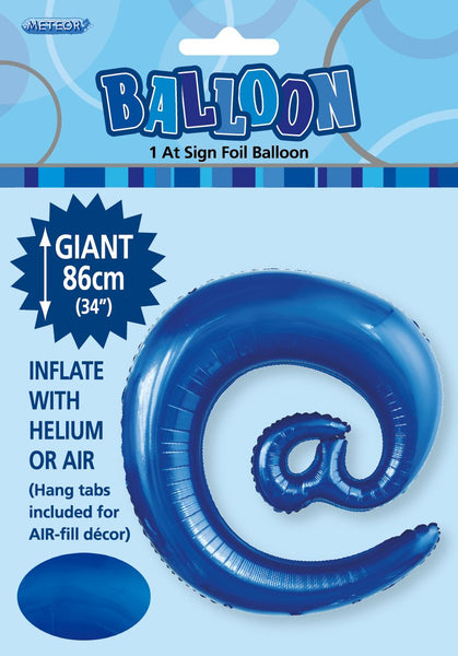 Giant Blue 86cm Helium Balloon Letters & Numbers