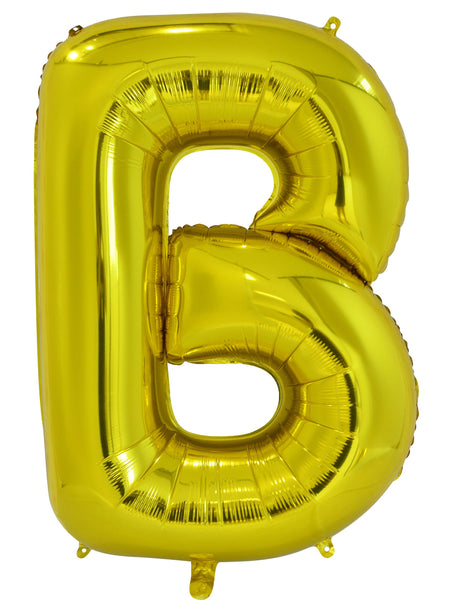 Giant Gold 86cm Helium Balloon Letters & Numbers