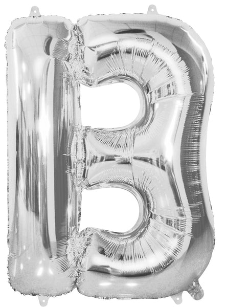 Giant Silver 86cm Helium Balloon Letters & Numbers