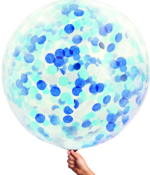 Confetti-Filled Round Giant 90cm Helium Balloons