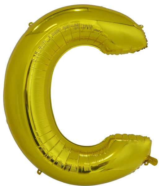 Giant Gold 86cm Helium Balloon Letters & Numbers