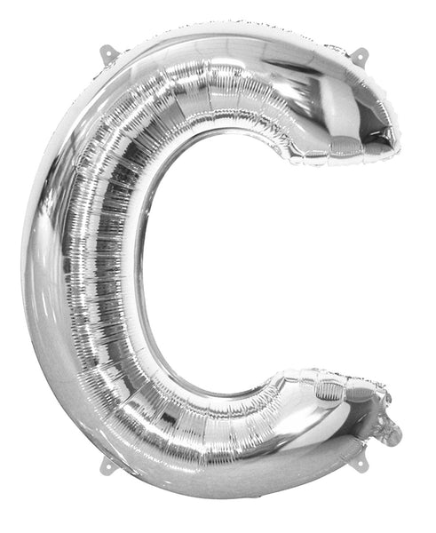 Giant Silver 86cm Helium Balloon Letters & Numbers