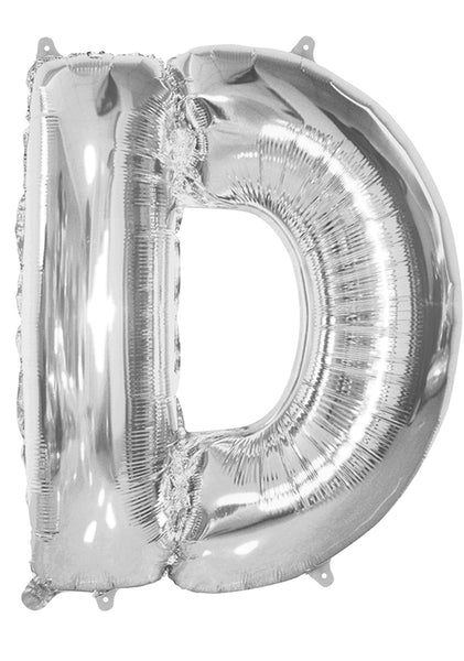 Giant Silver 86cm Helium Balloon Letters & Numbers