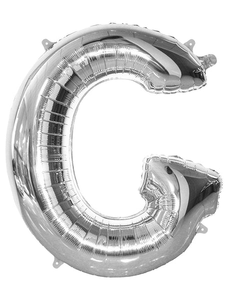 Giant Silver 86cm Helium Balloon Letters & Numbers