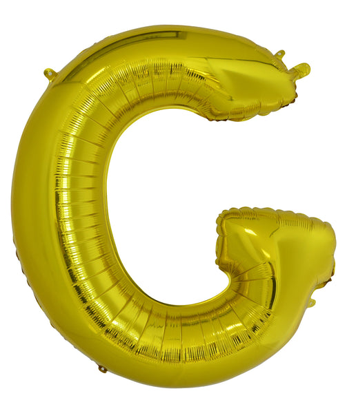 Giant Gold 86cm Helium Balloon Letters & Numbers