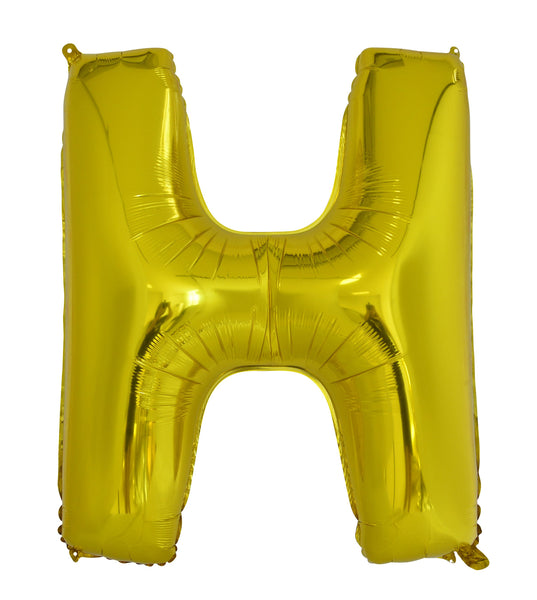 Giant Gold 86cm Helium Balloon Letters & Numbers