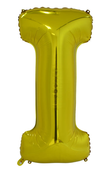 Giant Gold 86cm Helium Balloon Letters & Numbers