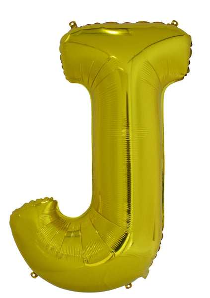 Giant Gold 86cm Helium Balloon Letters & Numbers