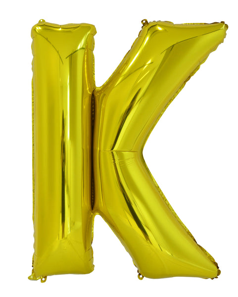 Giant Gold 86cm Helium Balloon Letters & Numbers