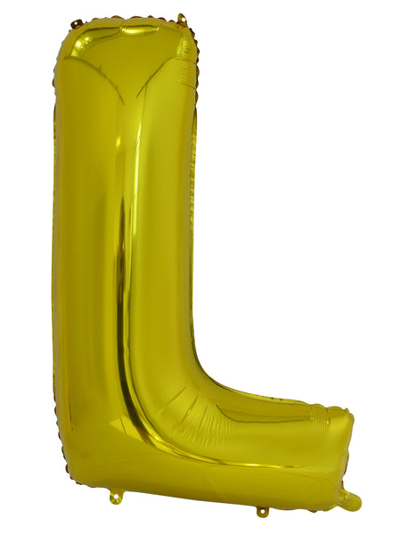 Giant Gold 86cm Helium Balloon Letters & Numbers