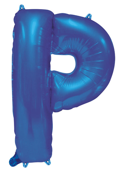 Giant Blue 86cm Helium Balloon Letters & Numbers