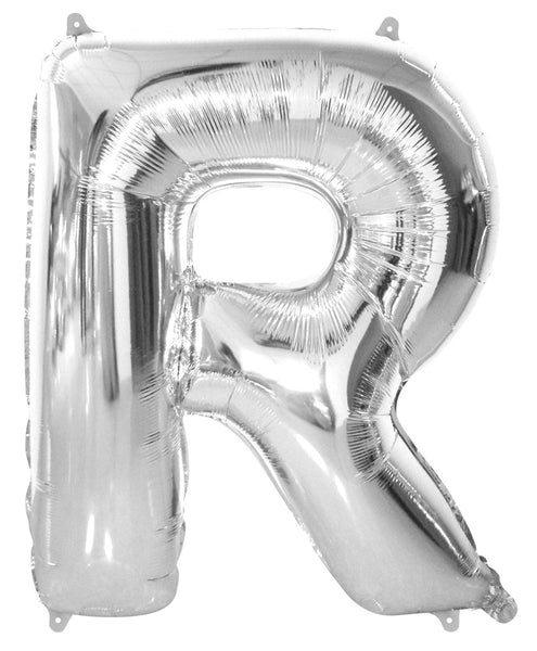 Giant Silver 86cm Helium Balloon Letters & Numbers