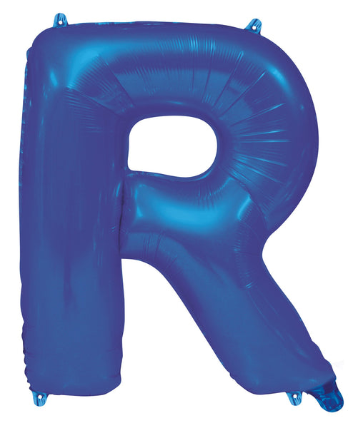 Giant Blue 86cm Helium Balloon Letters & Numbers