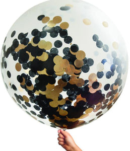 Confetti-Filled Round Giant 90cm Helium Balloons