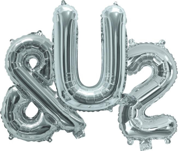 Giant Silver 86cm Helium Balloon Letters & Numbers