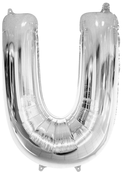 Giant Silver 86cm Helium Balloon Letters & Numbers