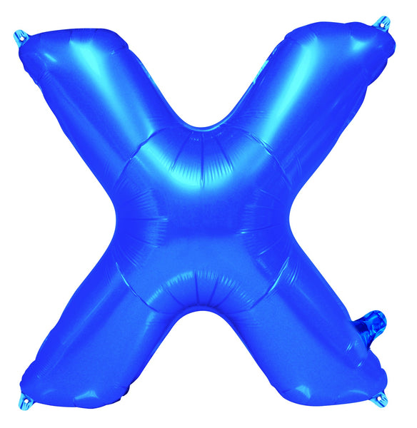 Giant Blue 86cm Helium Balloon Letters & Numbers