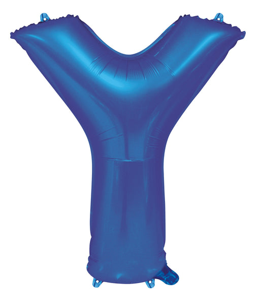 Giant Blue 86cm Helium Balloon Letters & Numbers